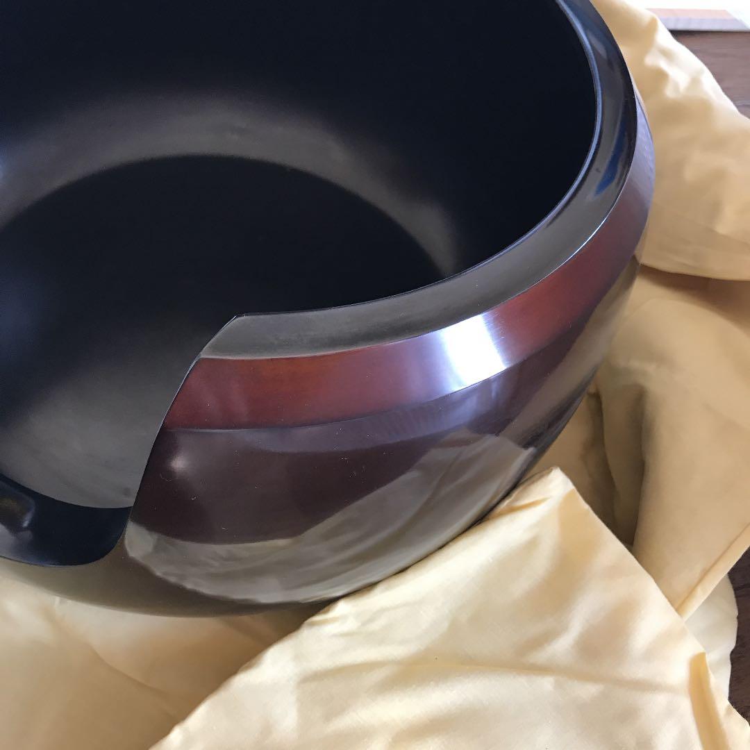 風炉(面取道安)と風鈴釜　未使用　佐藤旺光　銀座三越　清光堂