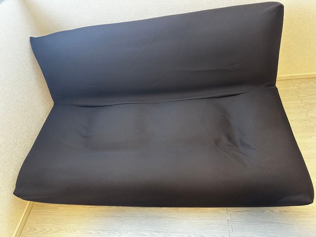 【美品】ダークグレー 2人掛けソファ