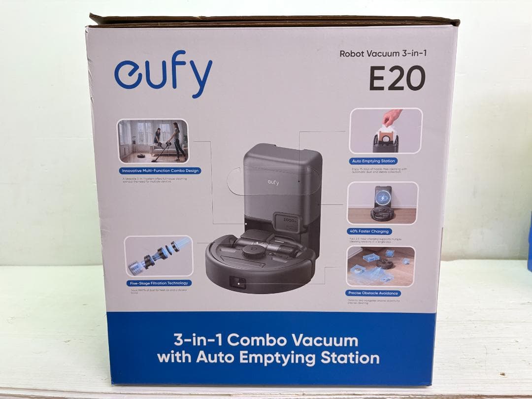 未使用／Anker アンカー／ロボット掃除機／3-in-1／eufy／E20