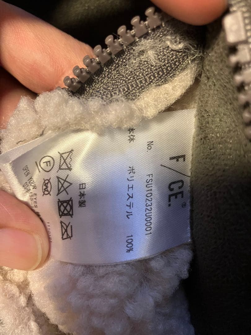 F/CE. FAUX SHEARLING VEST Ｌsize　ムートン