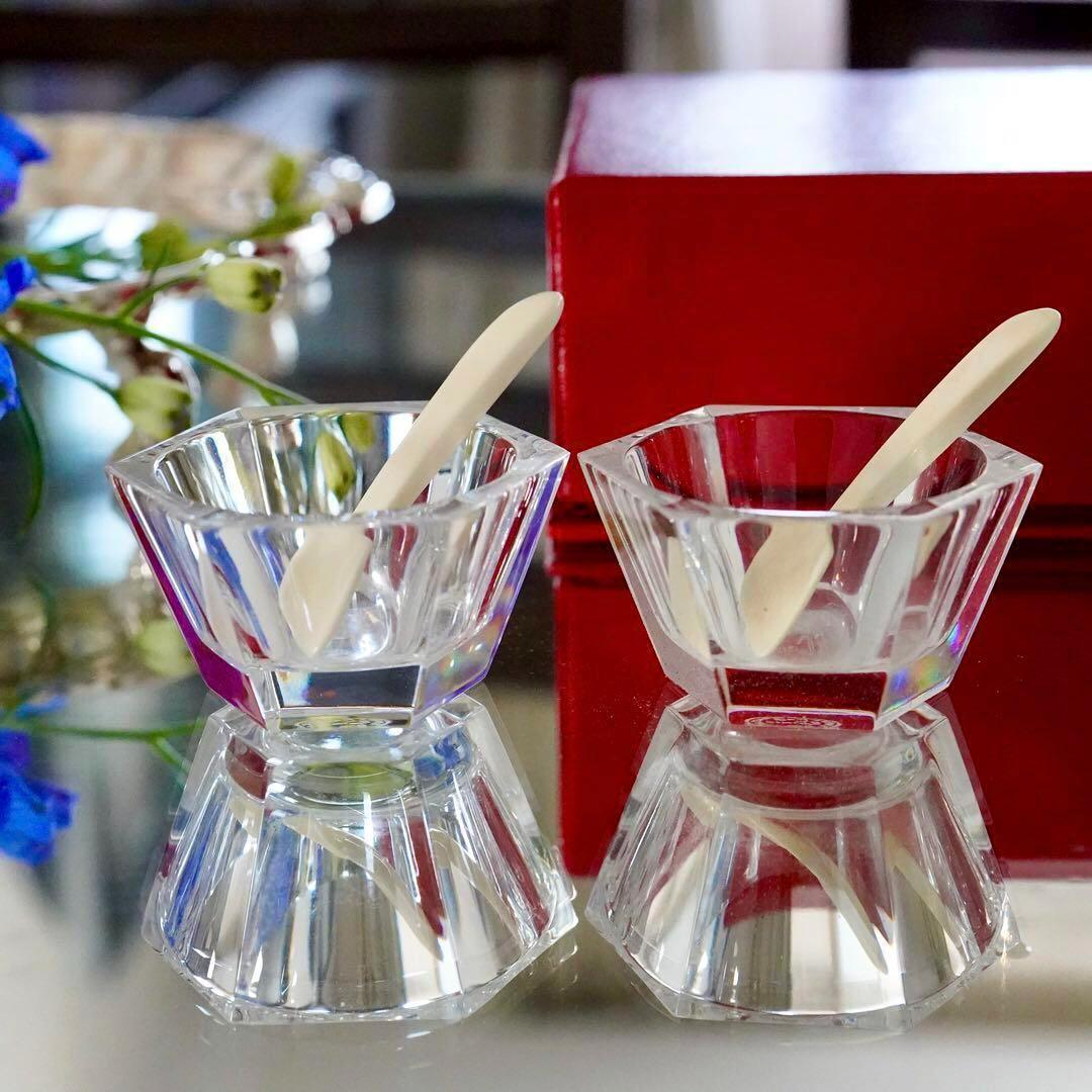 美品★オールド バカラ アルクール ミズーリ ソルト＆ペッパー 塩胡椒入れ 希少