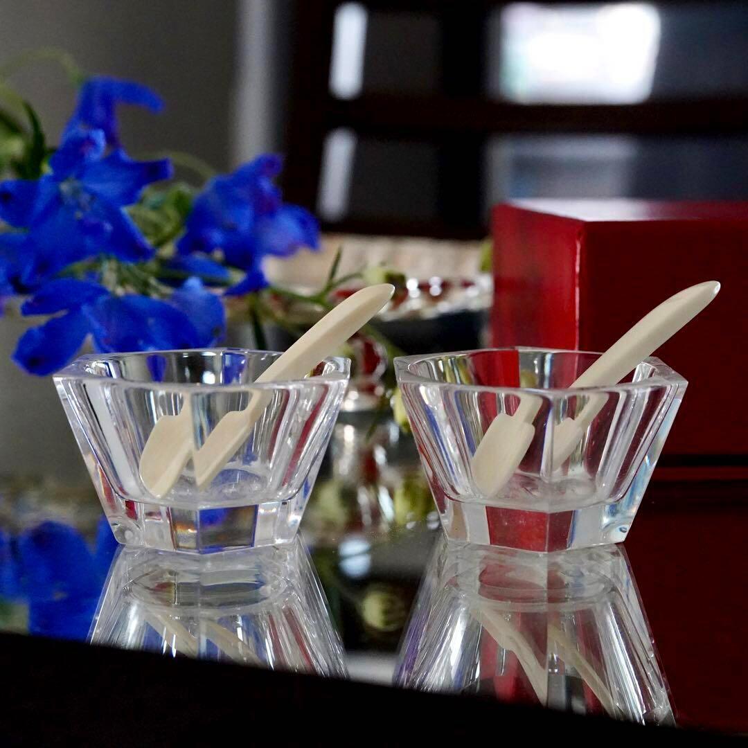 美品★オールド バカラ アルクール ミズーリ ソルト＆ペッパー 塩胡椒入れ 希少