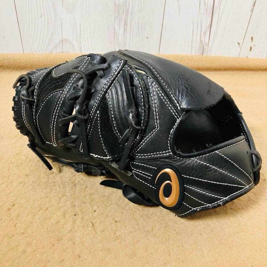 【希少】asics グローブ ピッチャー用 3121A341 左投げ ブラック