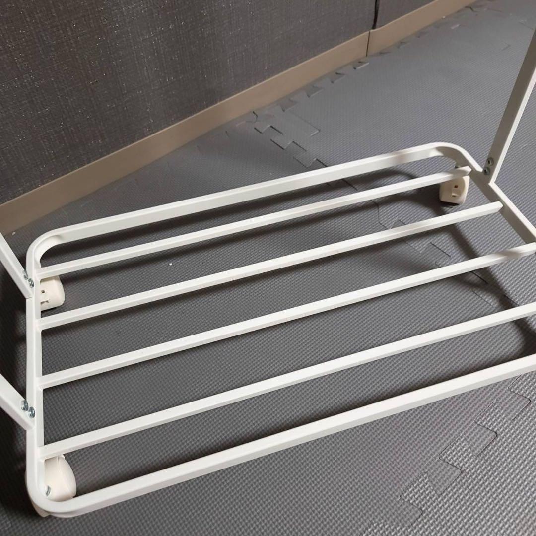 ハンガーラック キャスター付き　 tower タワー ホワイト　山崎実業