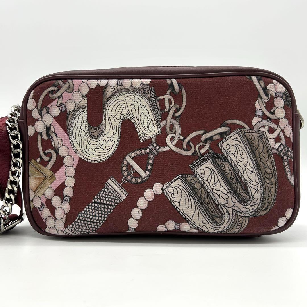 【極美品】 イアパピヨネ SWASH コラボ ショルダーバッグ ボルドー 総柄