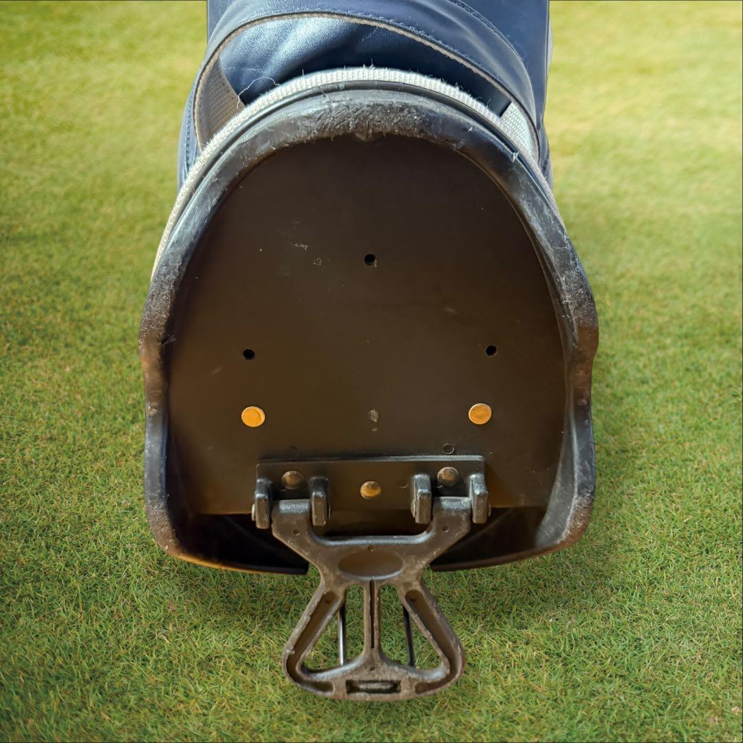 パーリーゲイツ　キャディバッグ　ショルダー式　スタンド式　軽量　紺　ネイビー