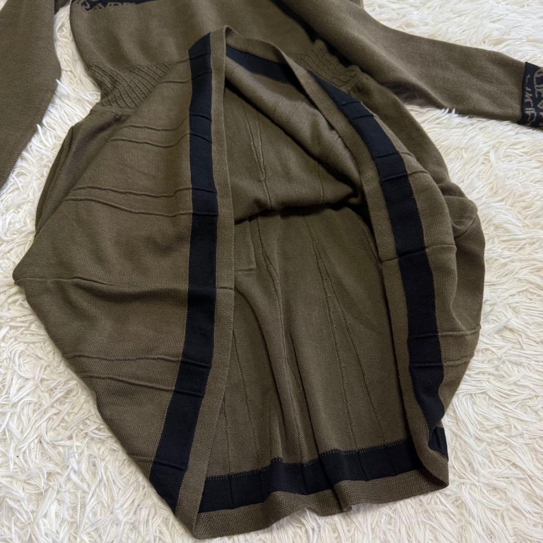 【エースアンドレア】美品♡ニットワンピース モックネック ロゴ 168S カーキ