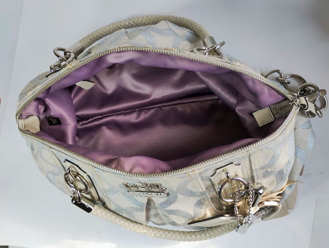 COACH コーチ 2way ショルダーバッグ　花モチーフ