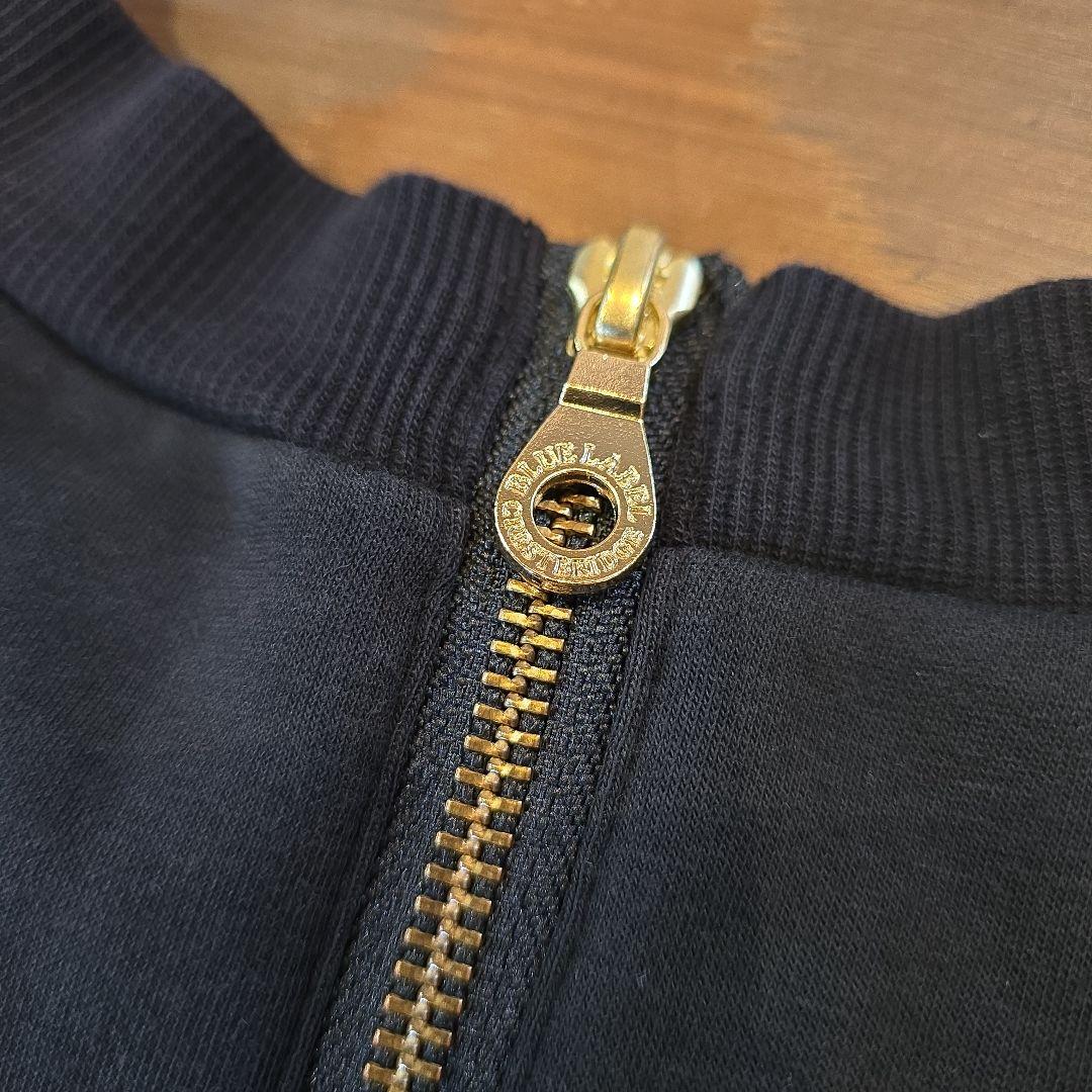 ブルーレーベルクレストブリッジ　ジャージープルオーバー　黒　38