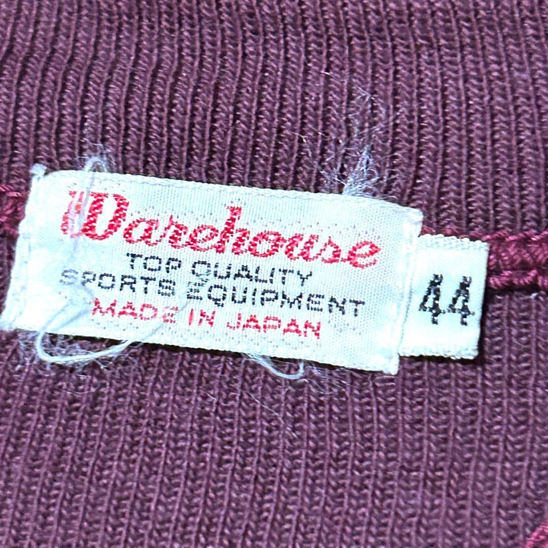 XLサイズ！ウエアハウス warehouse 古着スウェット ボルドー 44