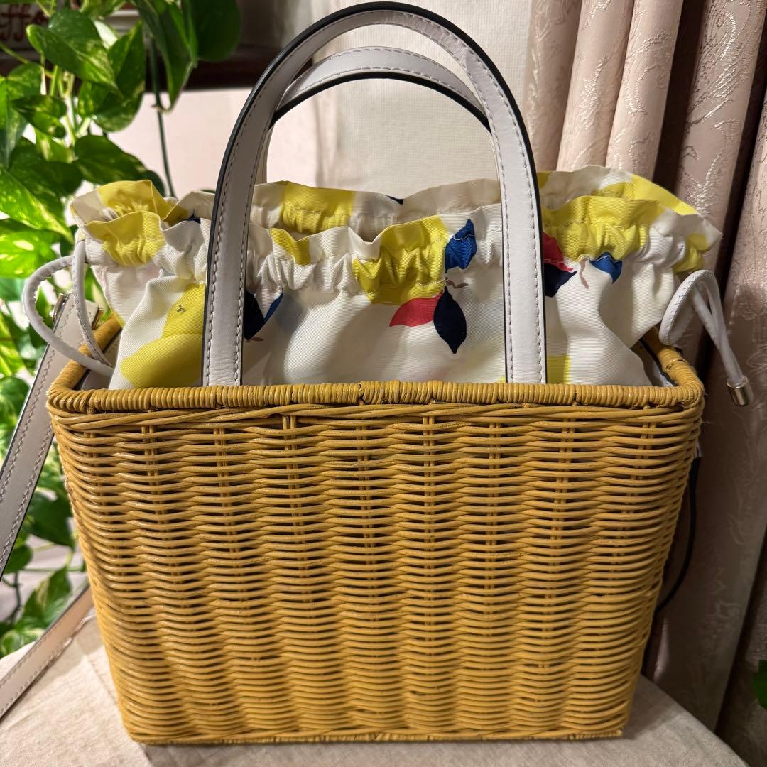 Kate Spade♡かごバッグ♡イエロー♡美品