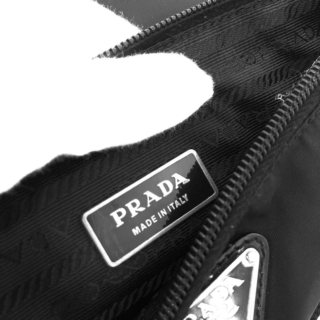 希少　良品　PRADA プラダ　ボディバッグ　ショルダーバッグ　ナイロン　黒