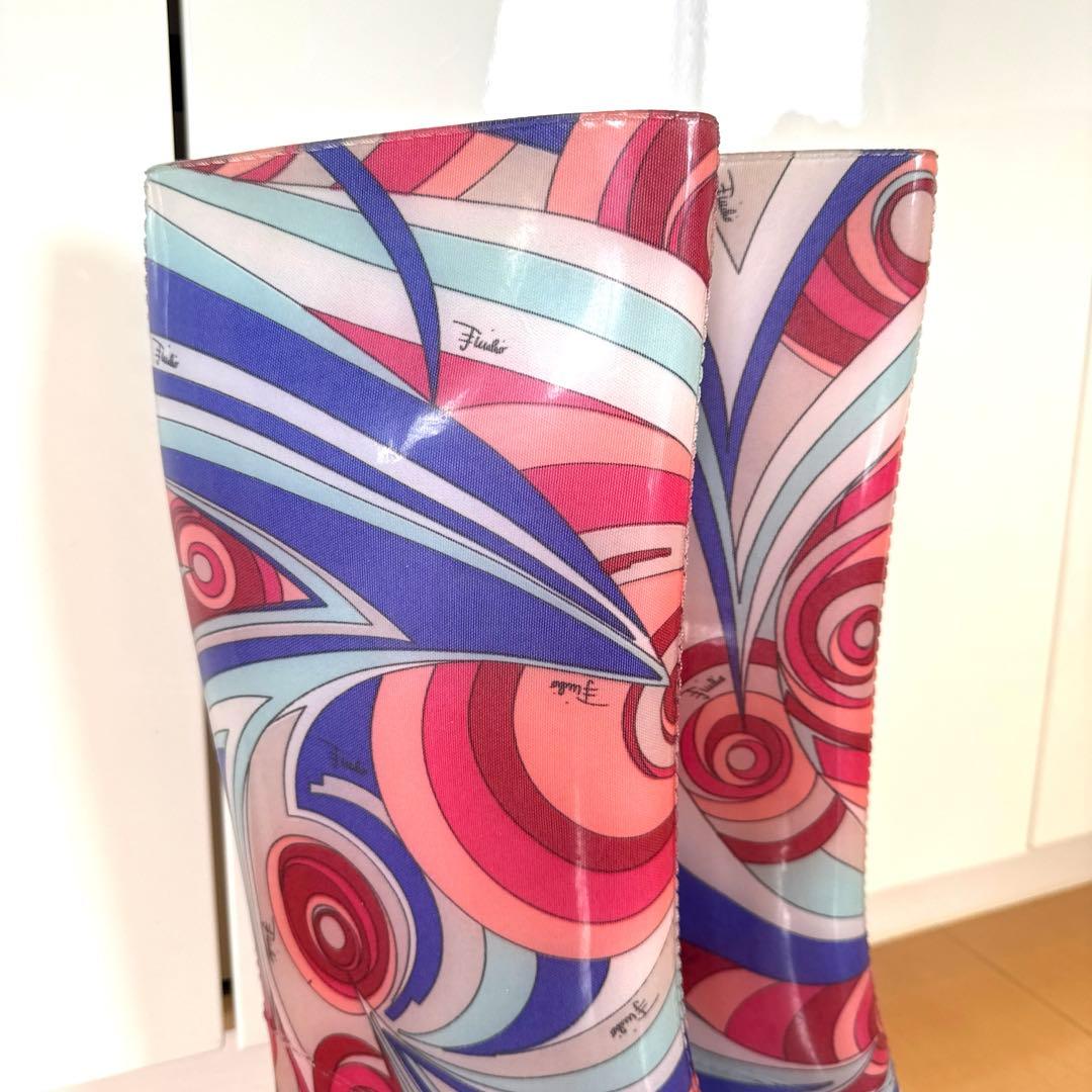 エミリオプッチ　カラフルグラフィックラバーブーツ