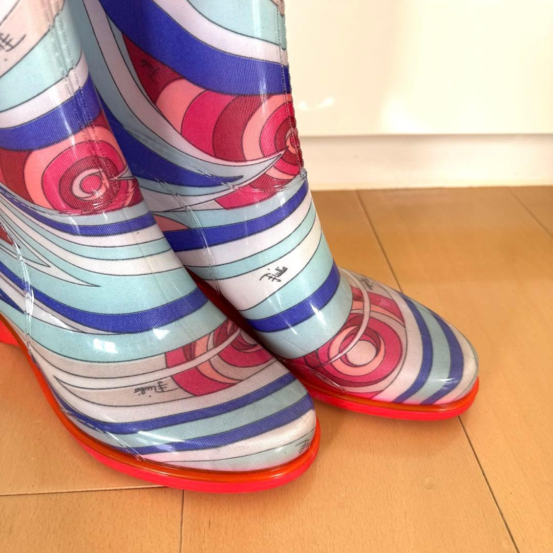 エミリオプッチ　カラフルグラフィックラバーブーツ