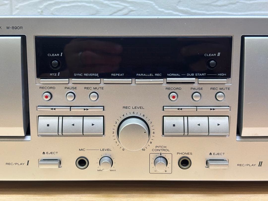 TEAC カセットデッキ ダブルオートリバース シルバー W-890R S