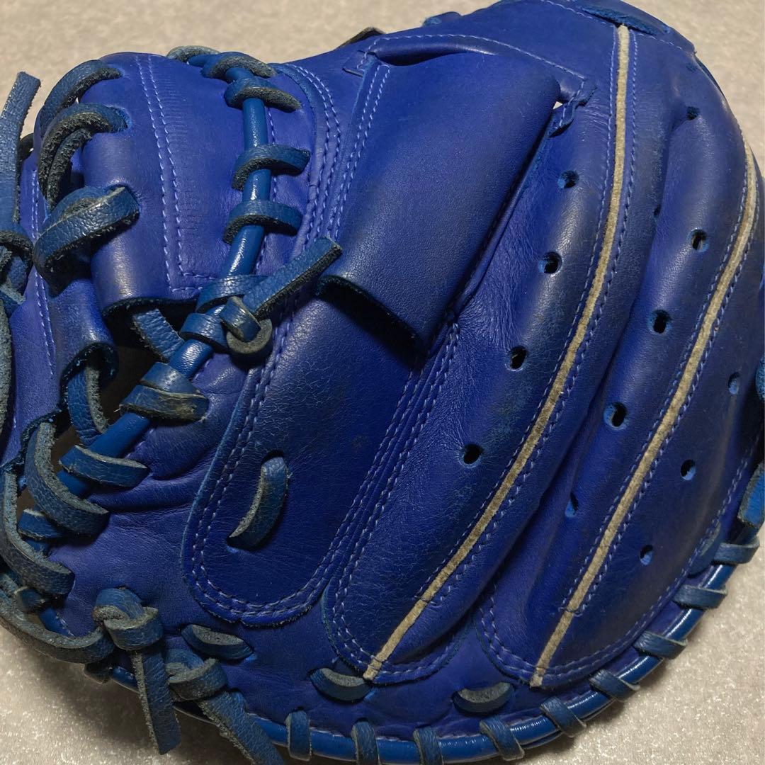 ZETT 少年 軟式 捕手 野球 グローブ 子供用 キャッチャーミット 人気の青