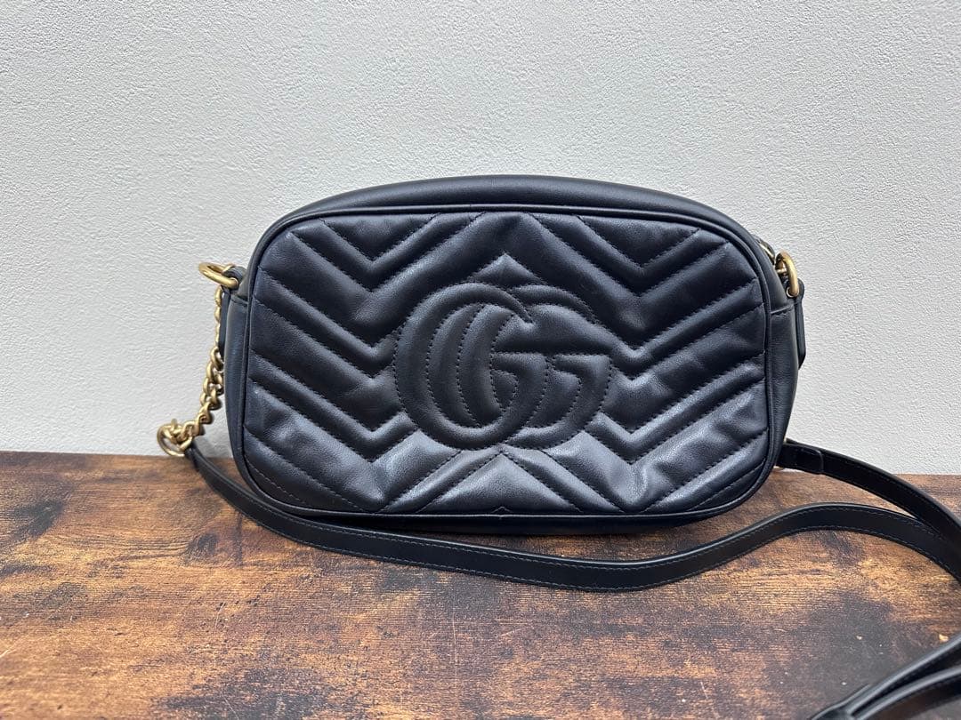 【良品】GUCCI GGマーモントショルダーバック