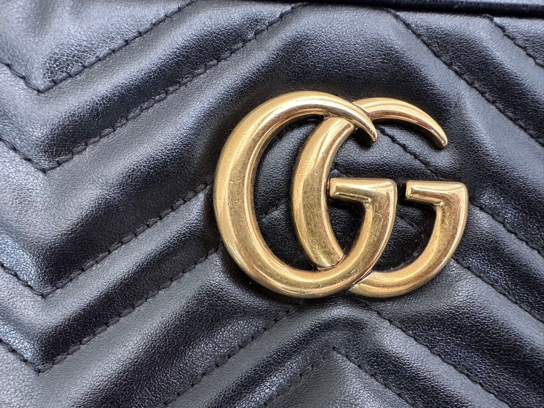 【良品】GUCCI GGマーモントショルダーバック