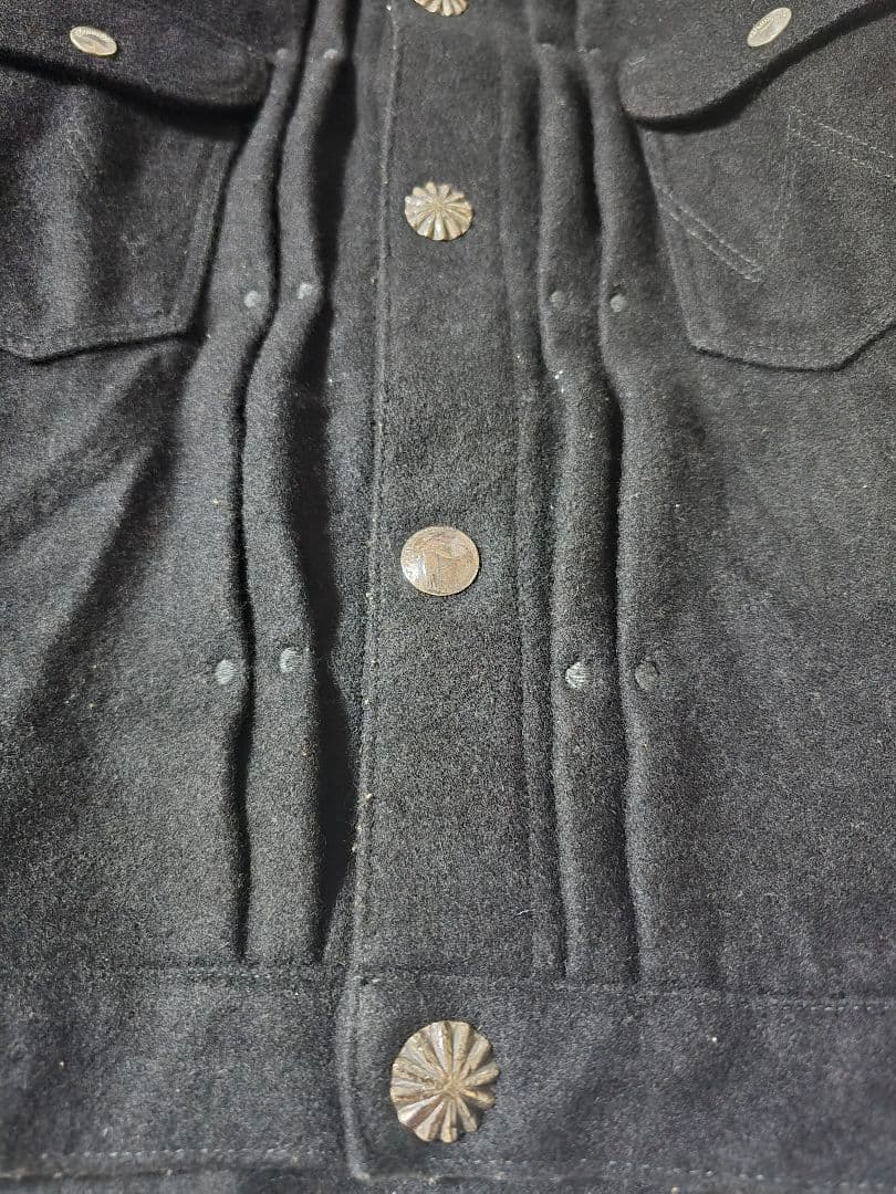 ラングラーロンハーマン別注コラボ1stモデルメルトン コンチョボタン ジャケット