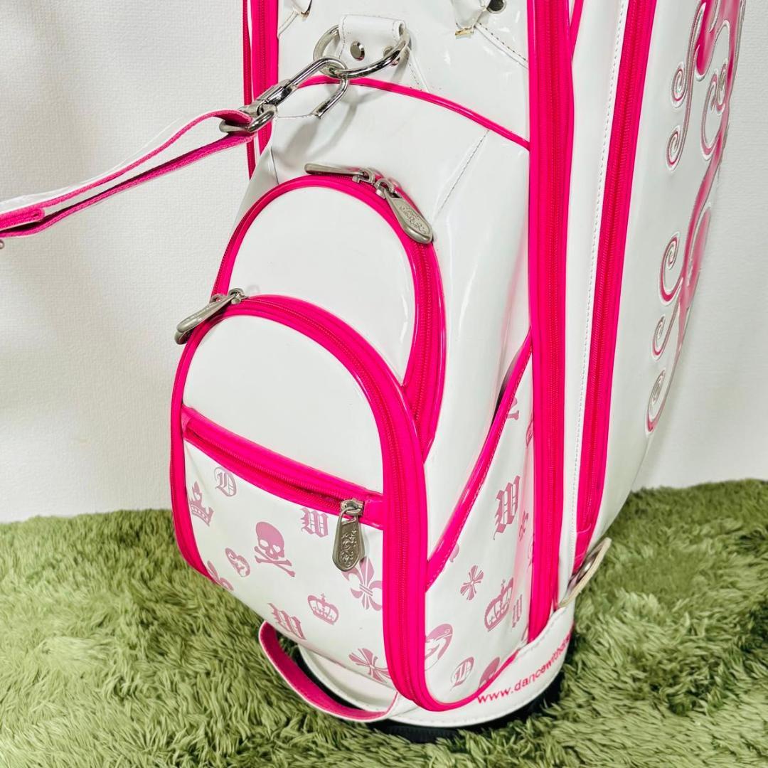 ダンスウィズドラゴン キャディバッグ カート式 5分割 エナメル 大人気モデル