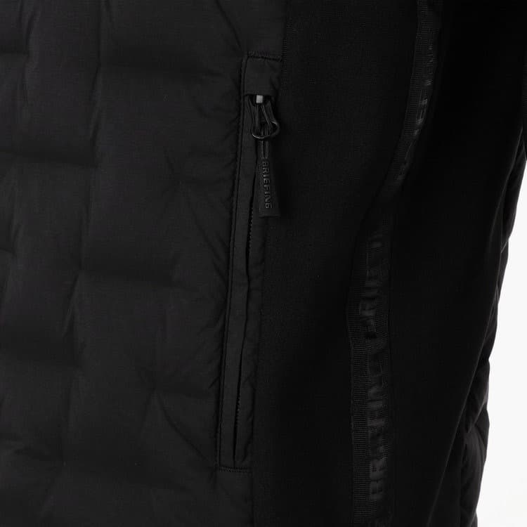 BRIEFING MEN’S HYBRID DOWN PARKA BLACK