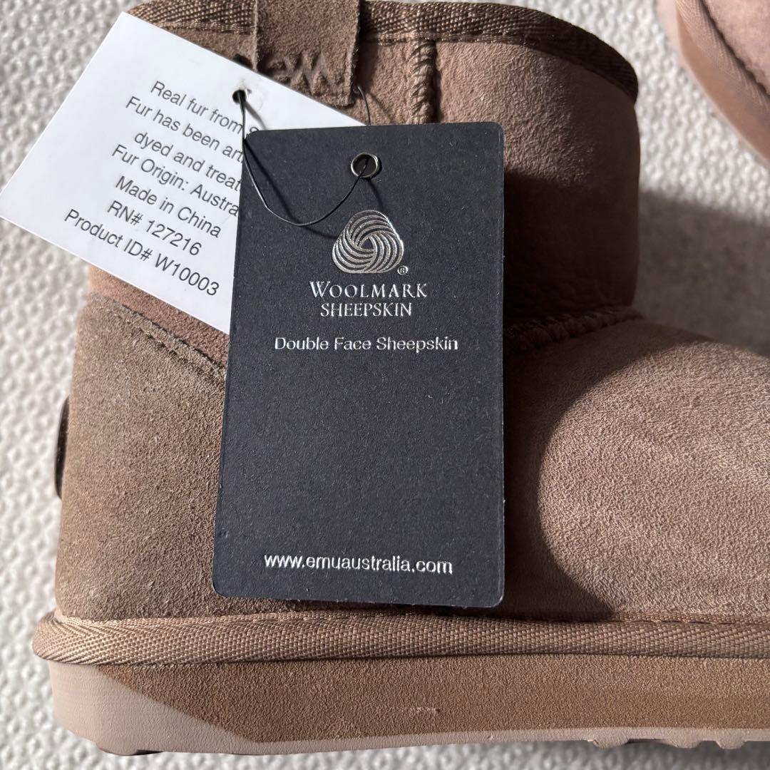 エミューemu未使用ムートンブーツ24（7）スティンガーミニMUSHROOM