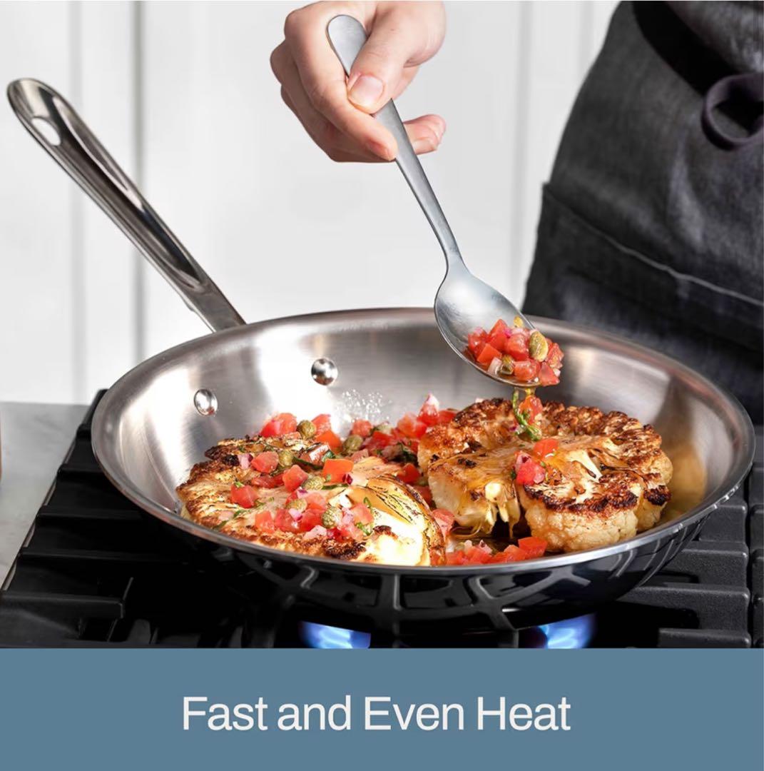 美品☆All-Clad オールクラッド☆ステンレス超高級フライパン☆24.5cm