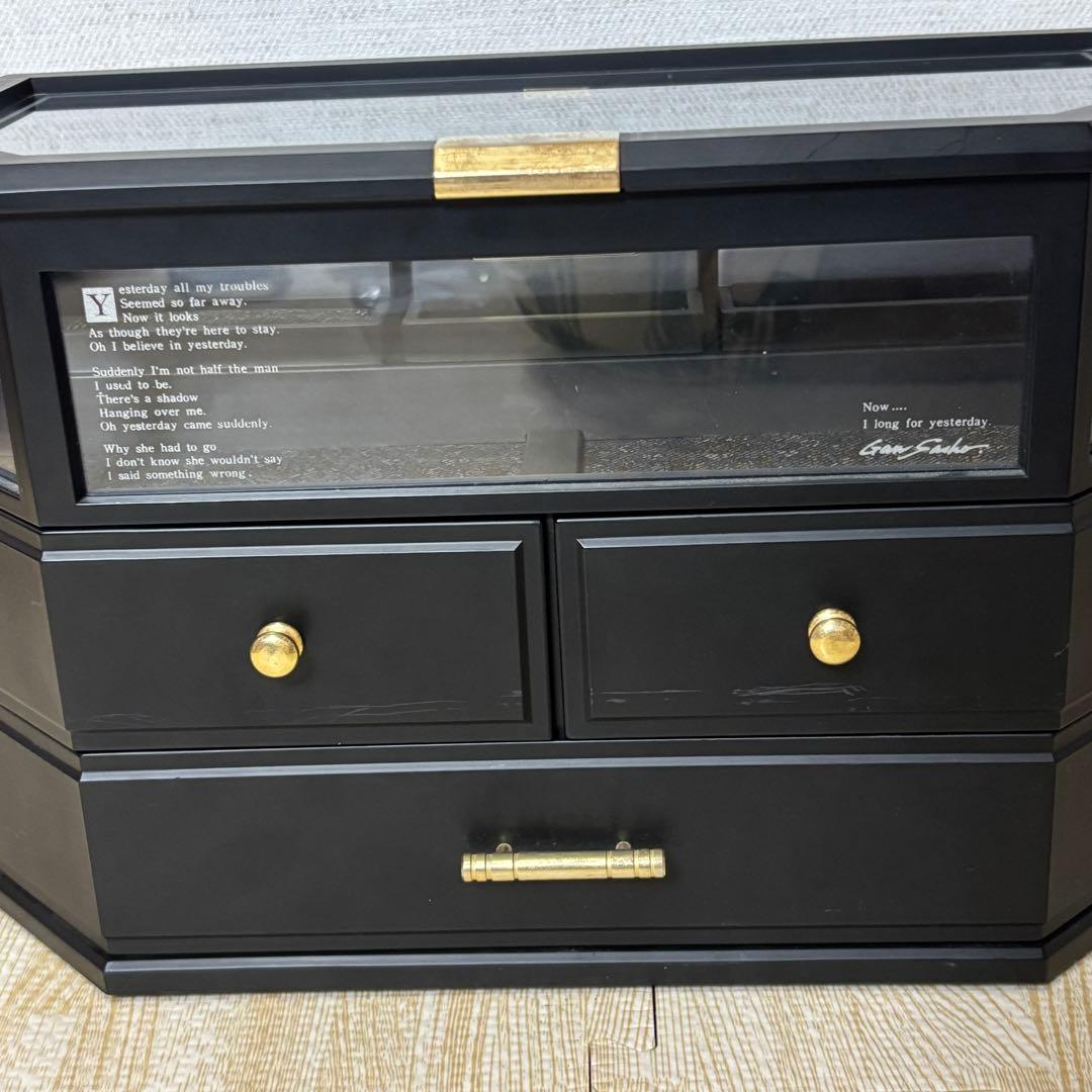 DISCRETION オルゴール ジュエリーボックス 3段