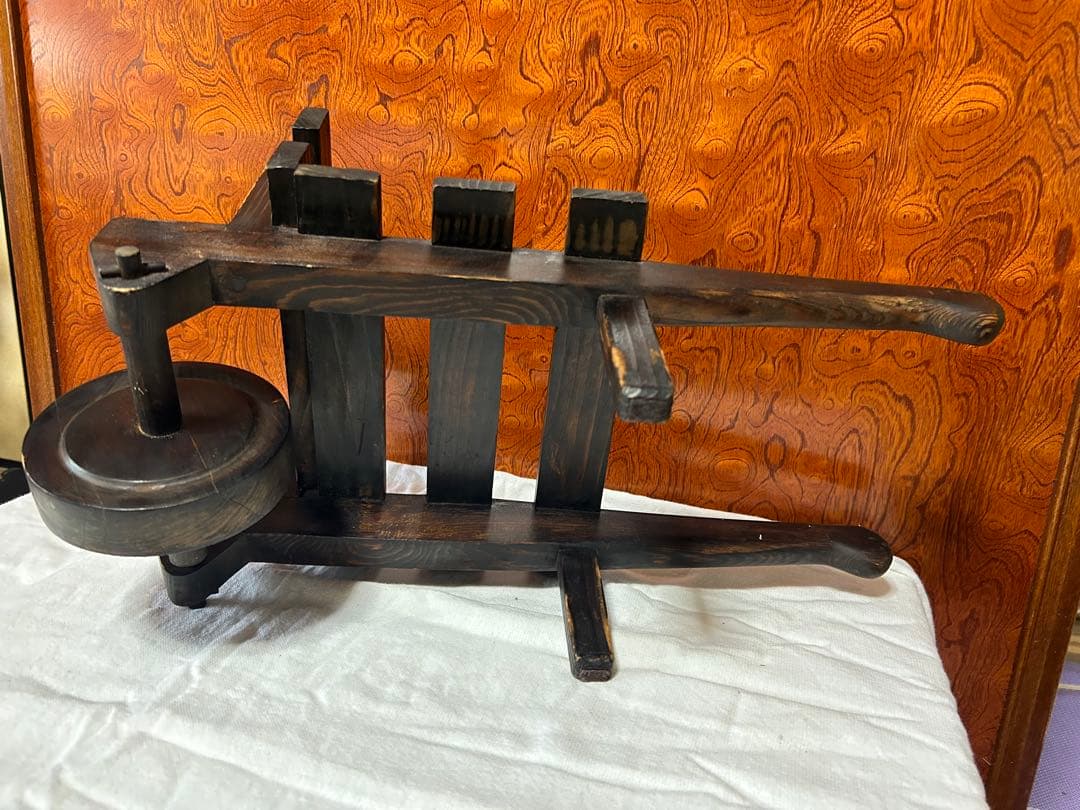 Ts.hs!です☆彡木製手押し車 ダークブラウン