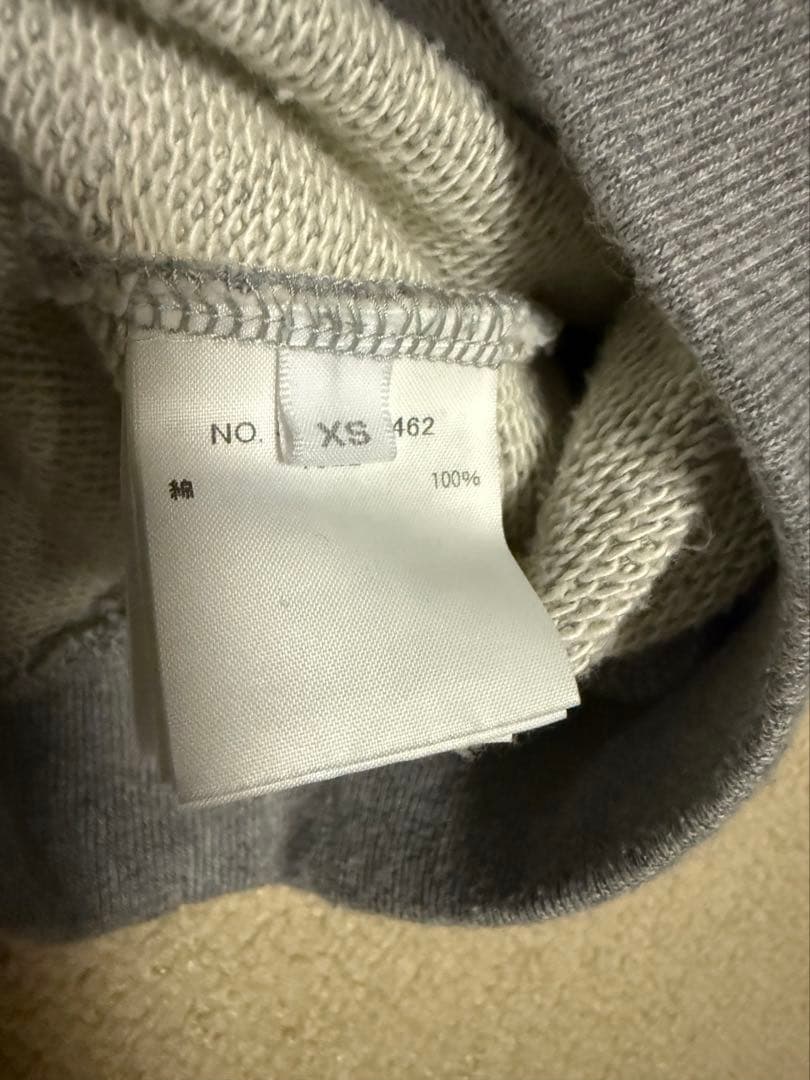 RHCロンハーマンハーフジップグハイネック スウェットトレーナーグレーxs