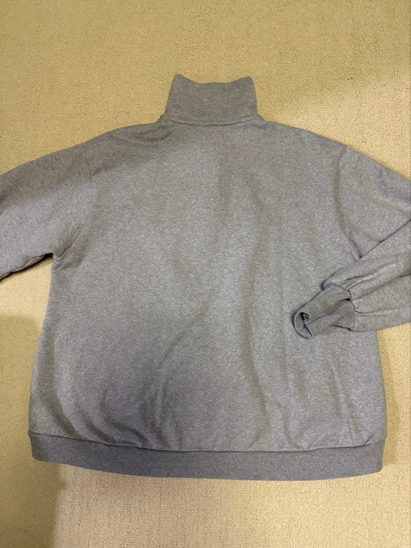 RHCロンハーマンハーフジップグハイネック スウェットトレーナーグレーxs