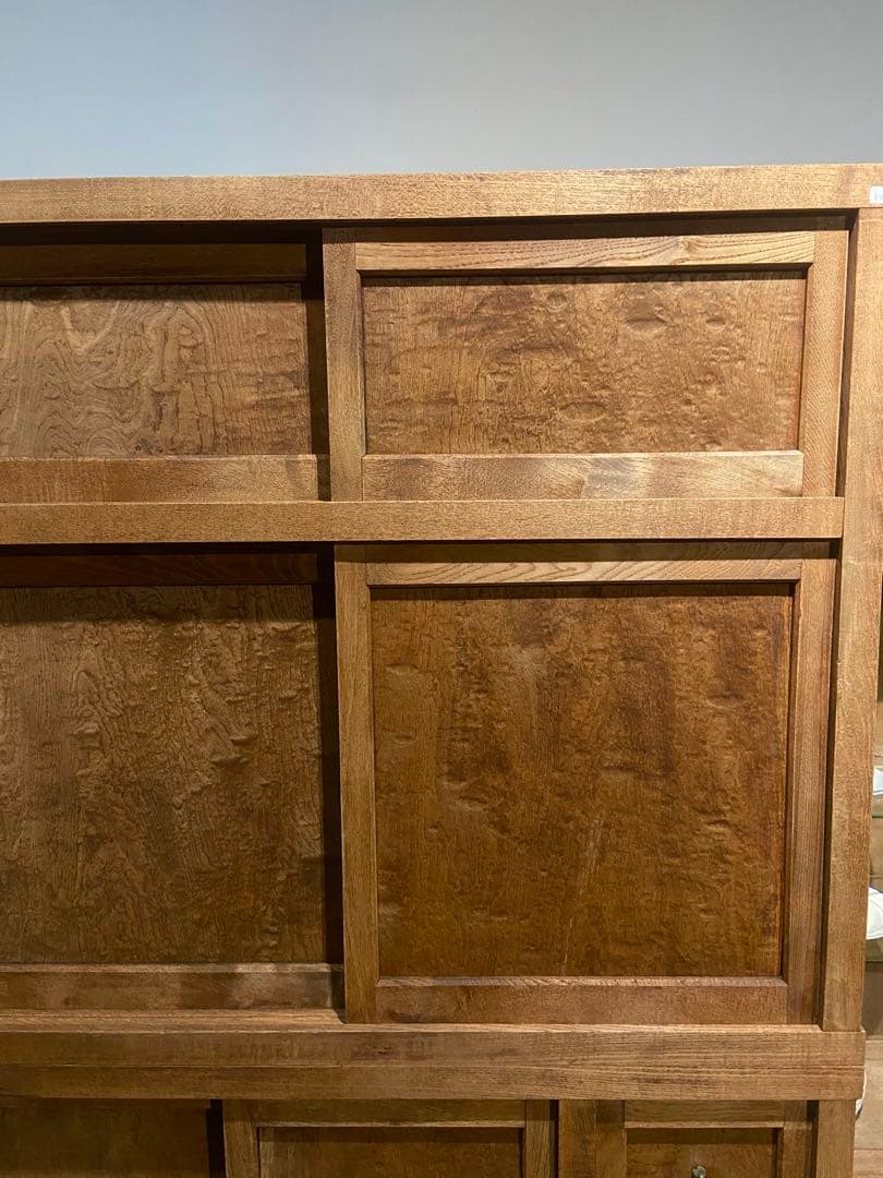 戸棚　食器棚　ケヤキ　収納棚　棚　古家具　古道具　アンティーク　昭和レトロ