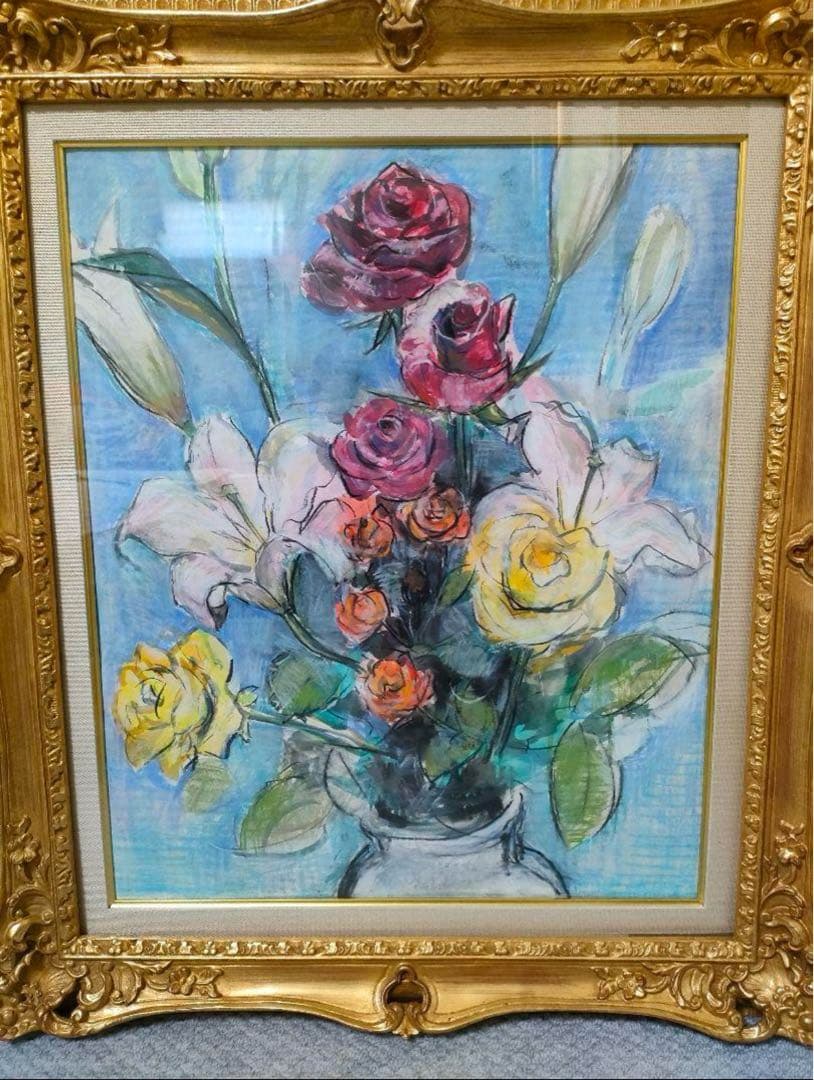 【最高級】珍しいF15号です。ゴールド木製油彩額縁