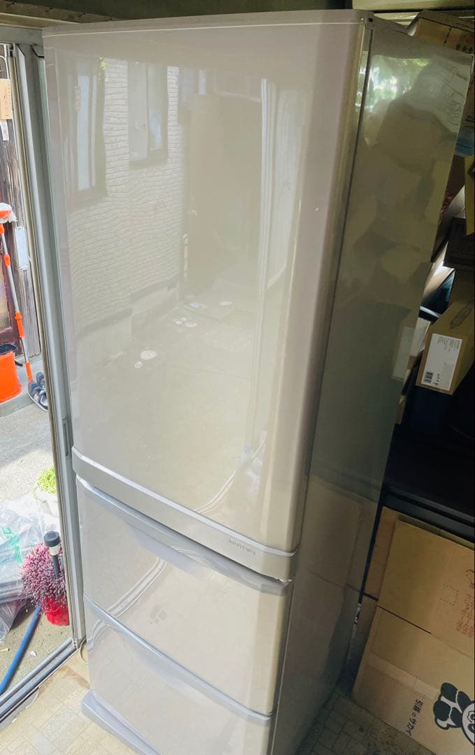 宮城県　三菱　ノンフロン冷凍冷蔵庫　MR-CU37M-C