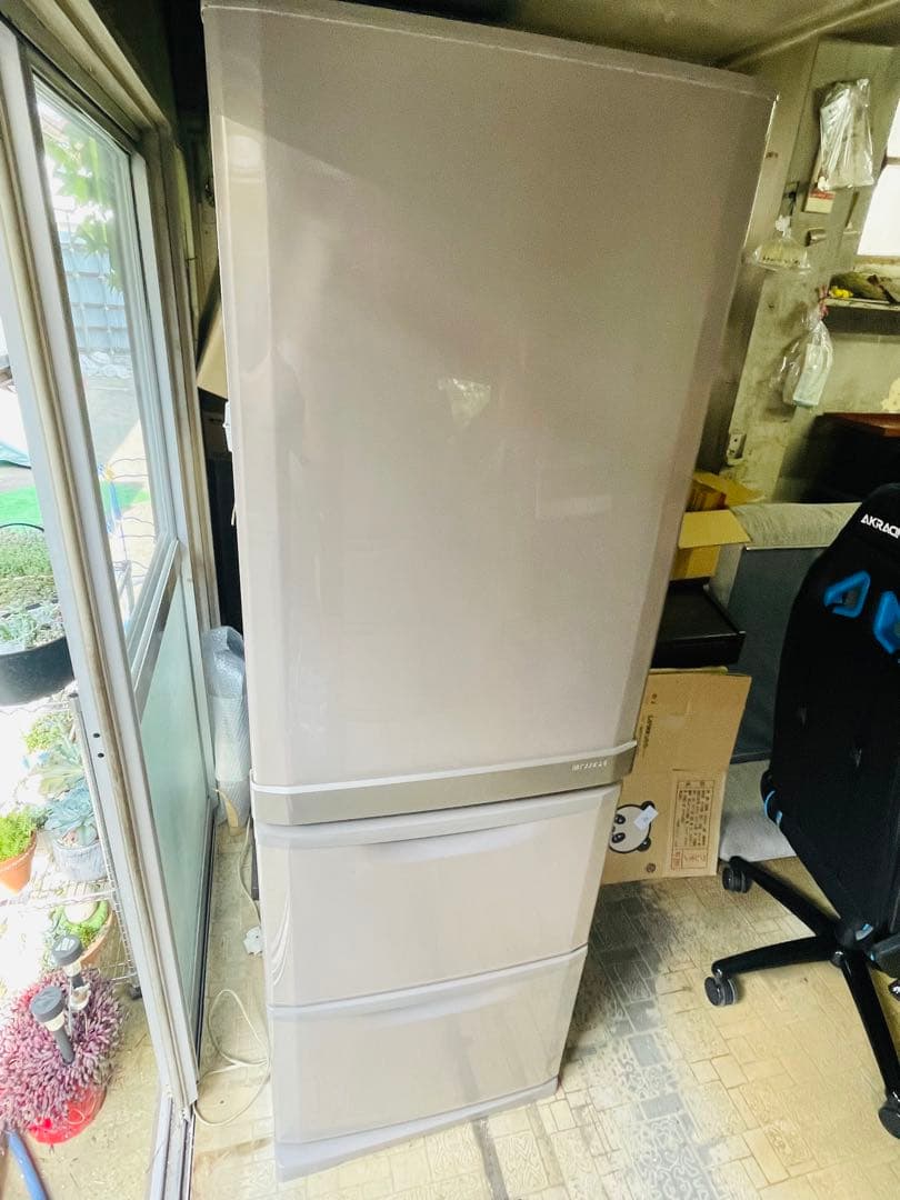 宮城県　三菱　ノンフロン冷凍冷蔵庫　MR-CU37M-C