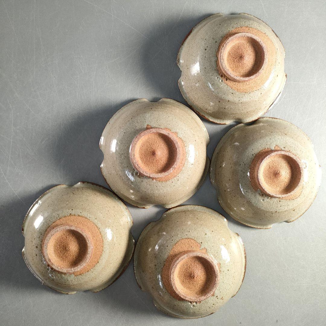 A1326-4/唐津焼/十三代 中里太郎右衛門窯/絵唐津向付5客/共箱/懐石道具