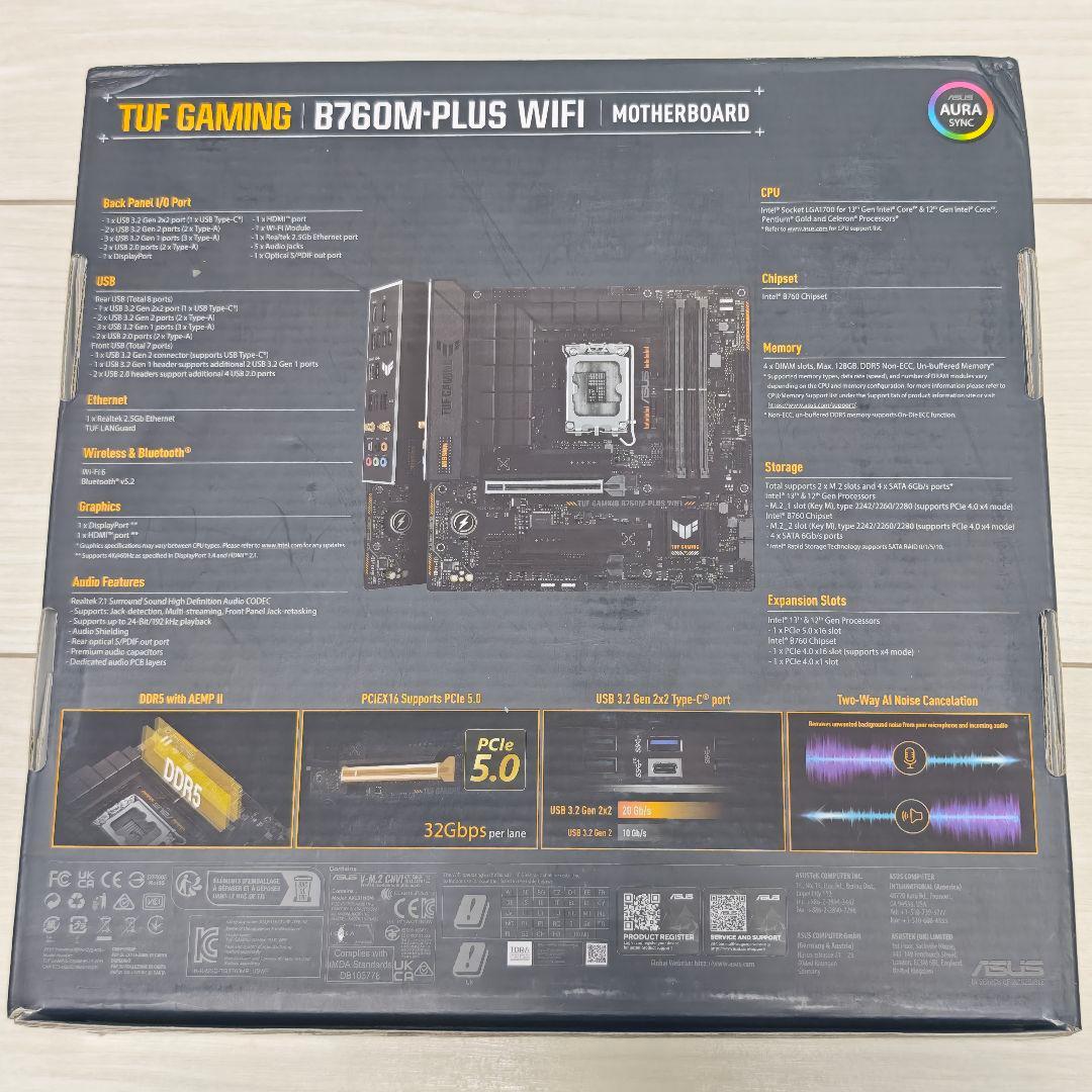 マザーボード ASUS TUF GAMING B760M-PLUS WIFI