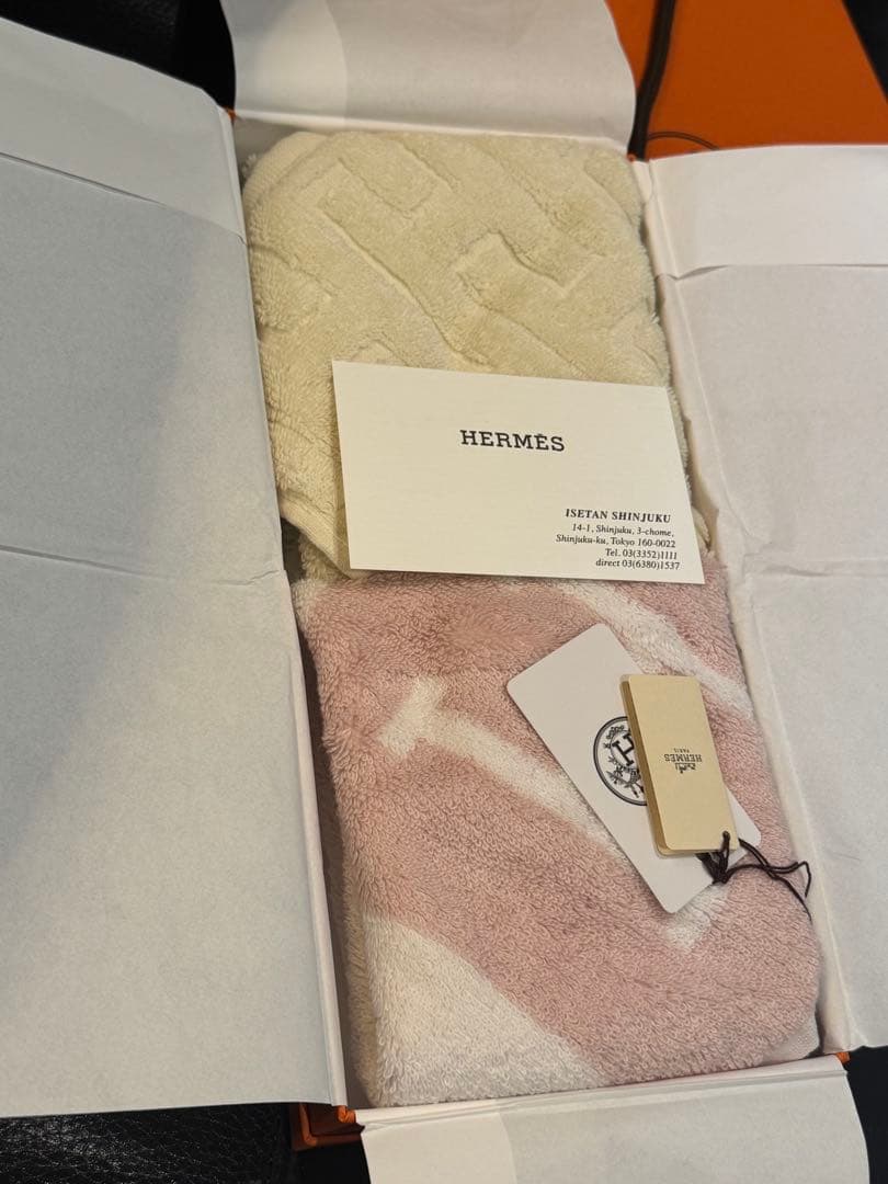 HERMES/エルメス☆タオルハンカチ 2枚セット ギフト 新品未使用