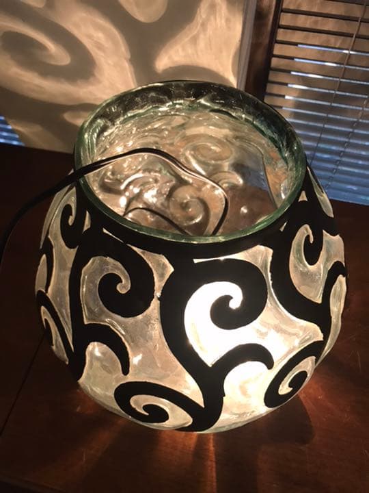 アンティーク　ガラス　照明