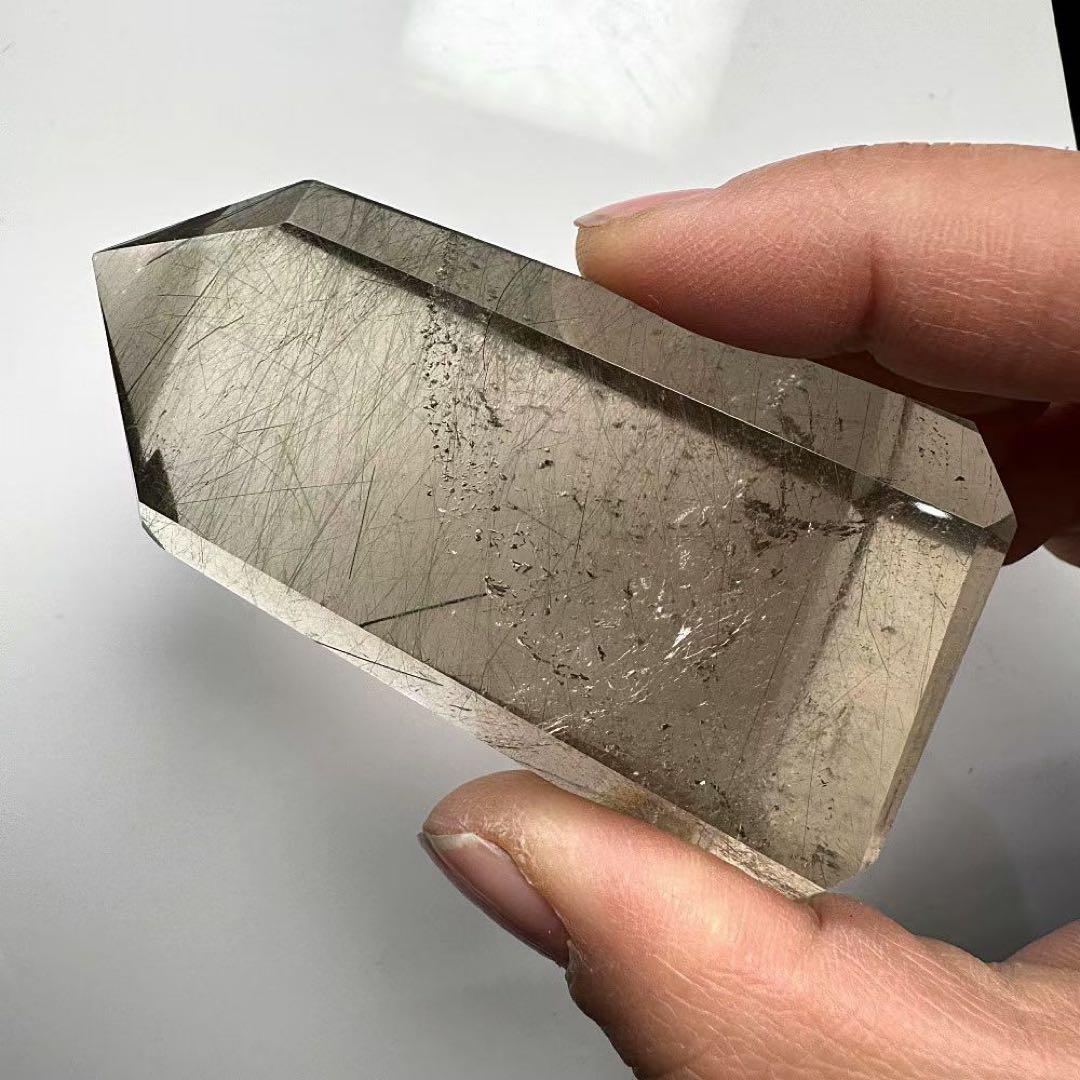 天然石ルチルクォーツのポイント　置物G.539