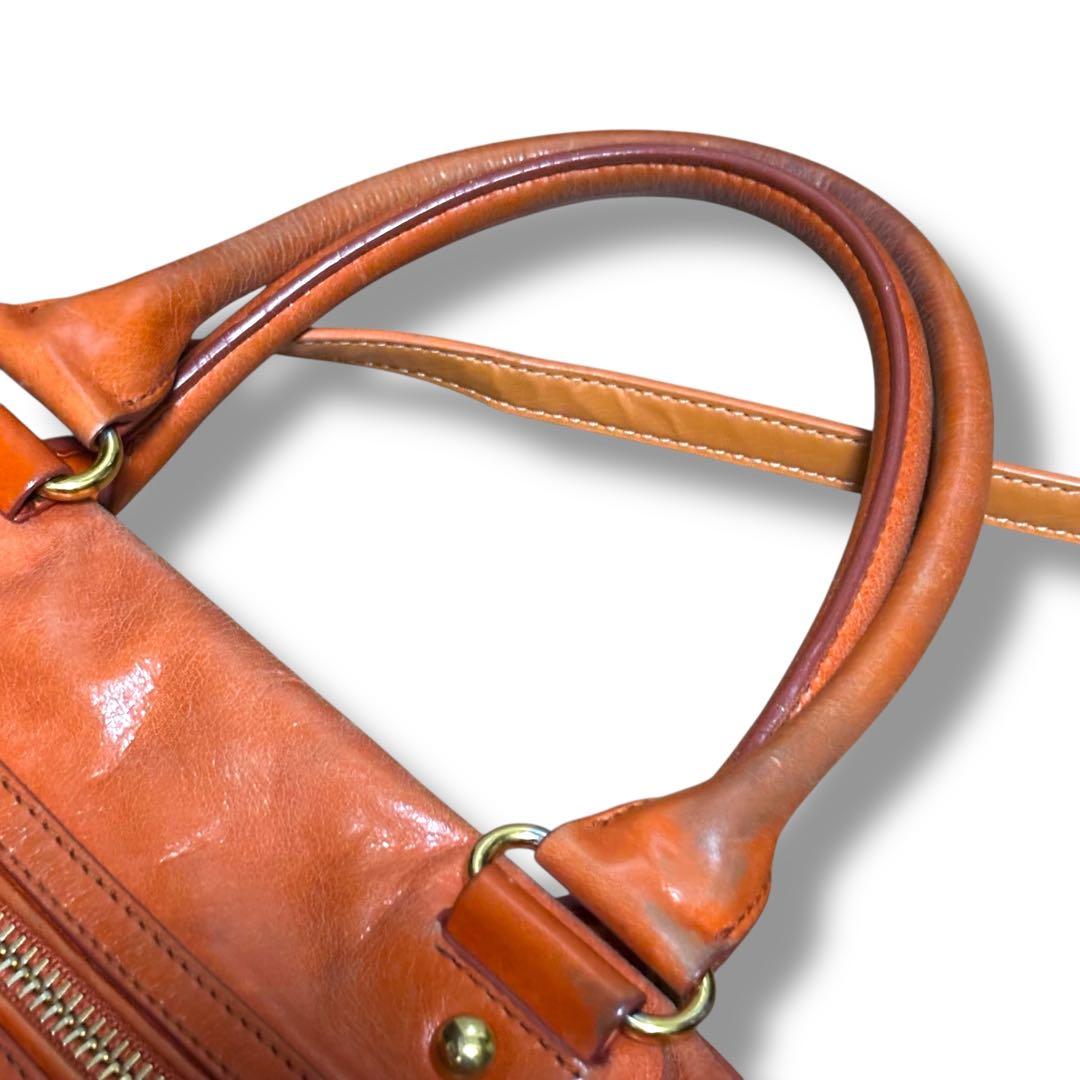 【名作】miumiu ヴィッテロシャイン 2wayバッグ ヴィンテージ加工