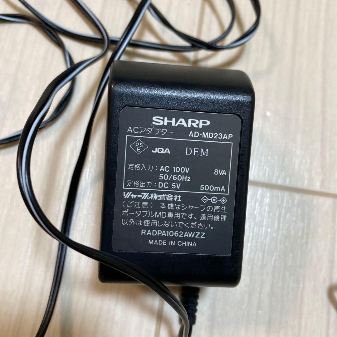 SHARP ポータブルMDプレーヤー 1-BIT MD-DS77-S ジャンク