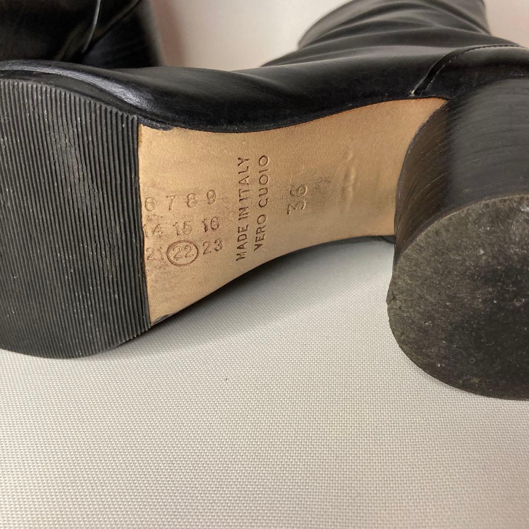 マルタンマルジェラ タビブーツ 36 ブラック ヴィンテージ　初期モデル