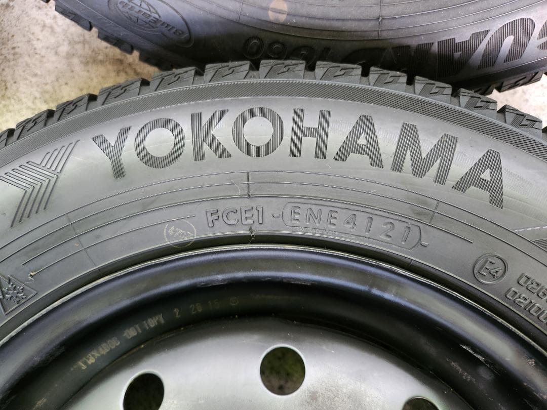 送料込☆2021 ヨコハマ タイヤホイール セット145/80R13☆4本