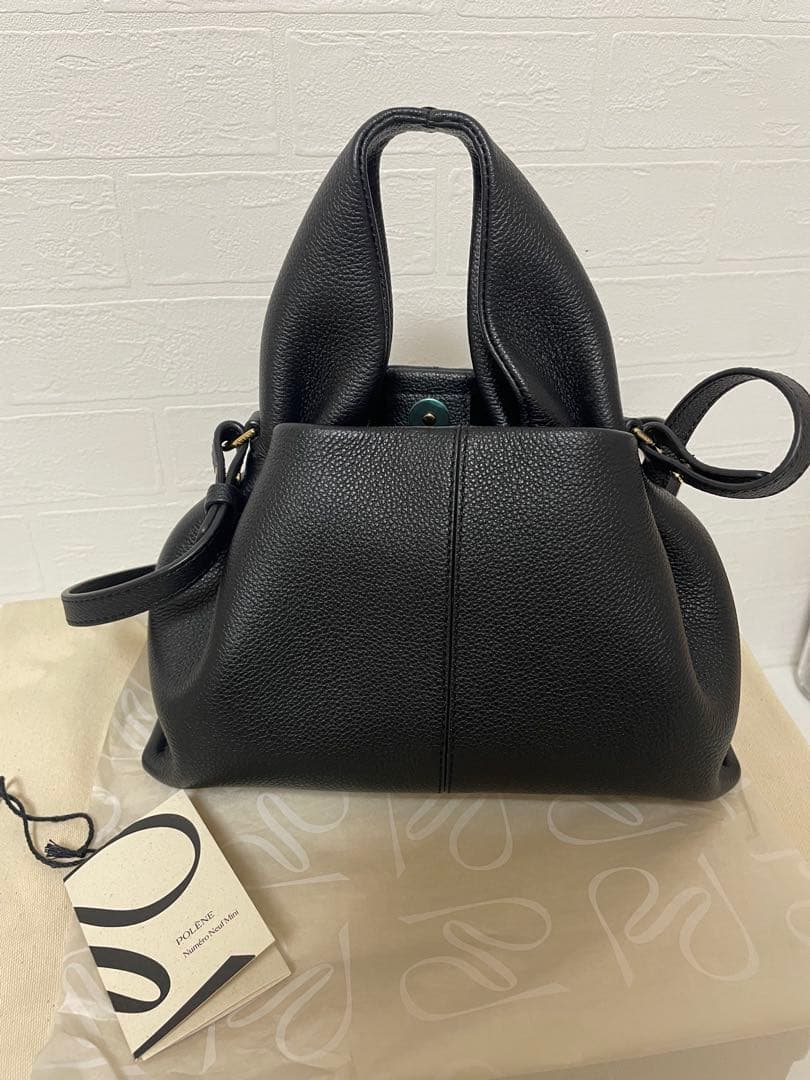 美品　ポレーヌ　ヌメロヌフ　ミニ　ハンドバッグ　ショルダーバッグ　2WAY