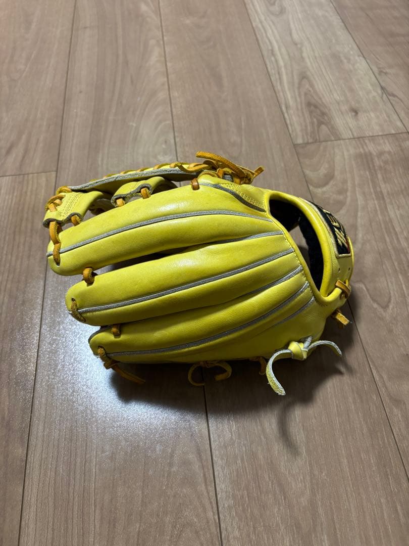 ユ*タ様 ZETT 硬式用 内野用 トゥルーイエロー