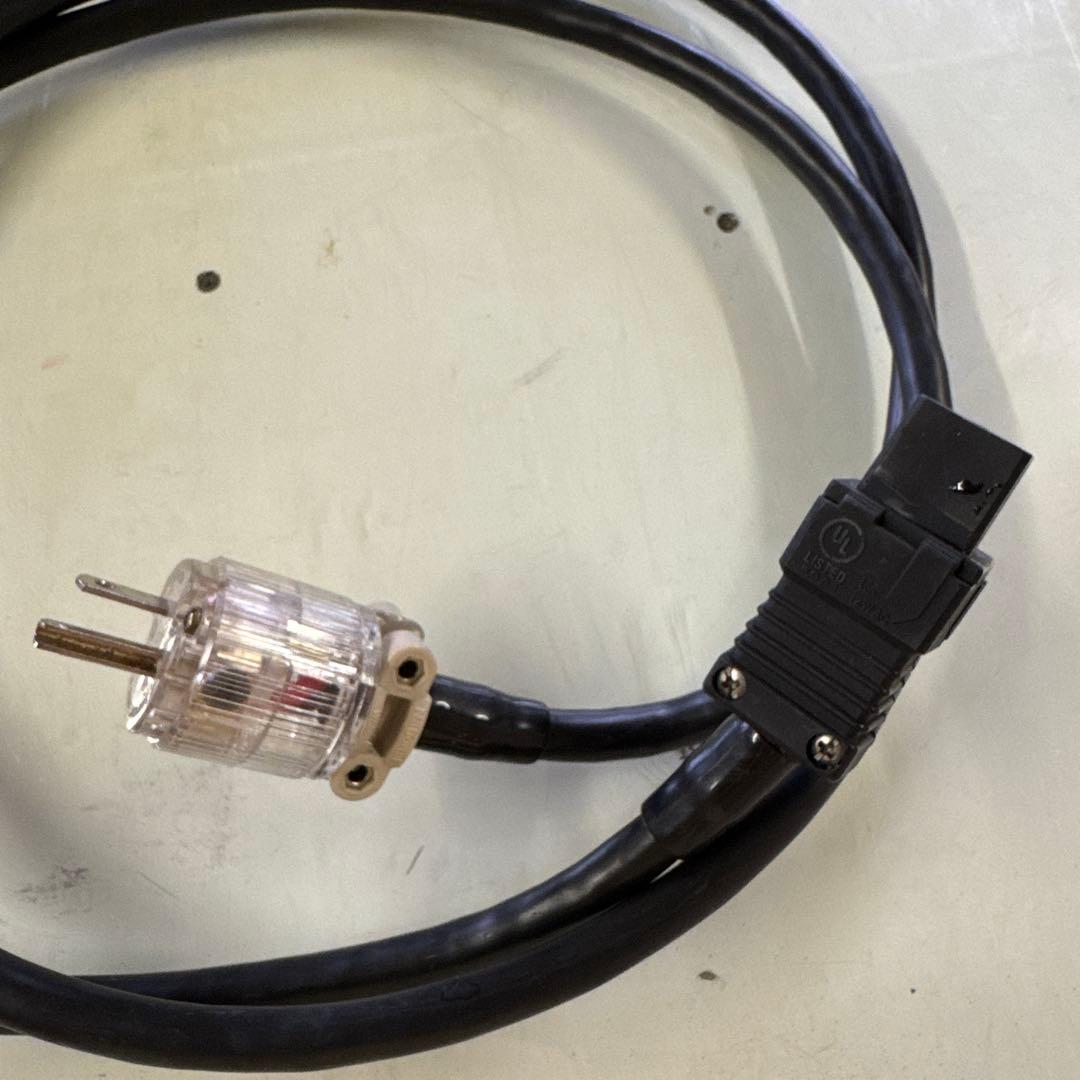 透明プラグ IEC電源ケーブル 2m