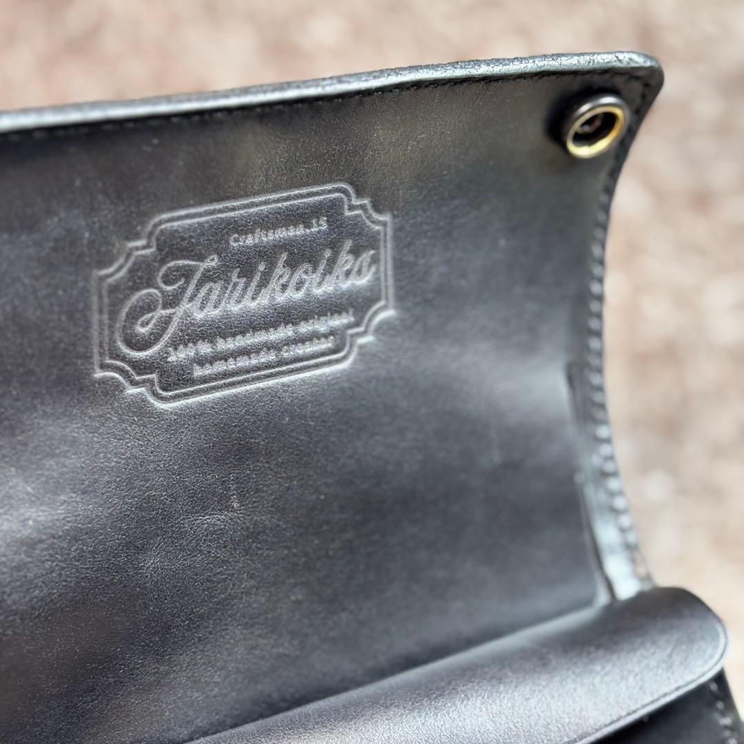 ◎柔らかい二つ折り.スムース革シャグポーチ◎