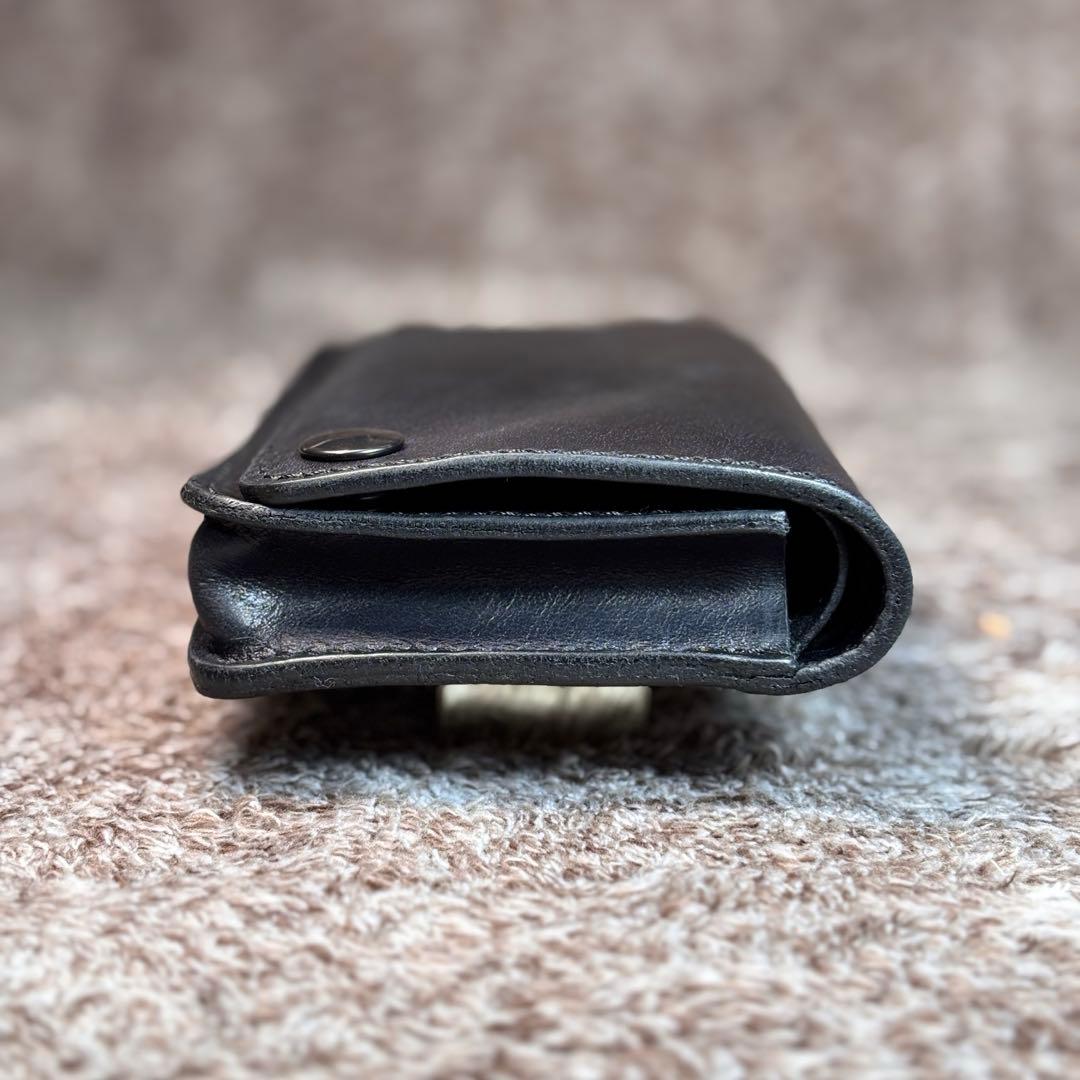 ◎柔らかい二つ折り.スムース革シャグポーチ◎