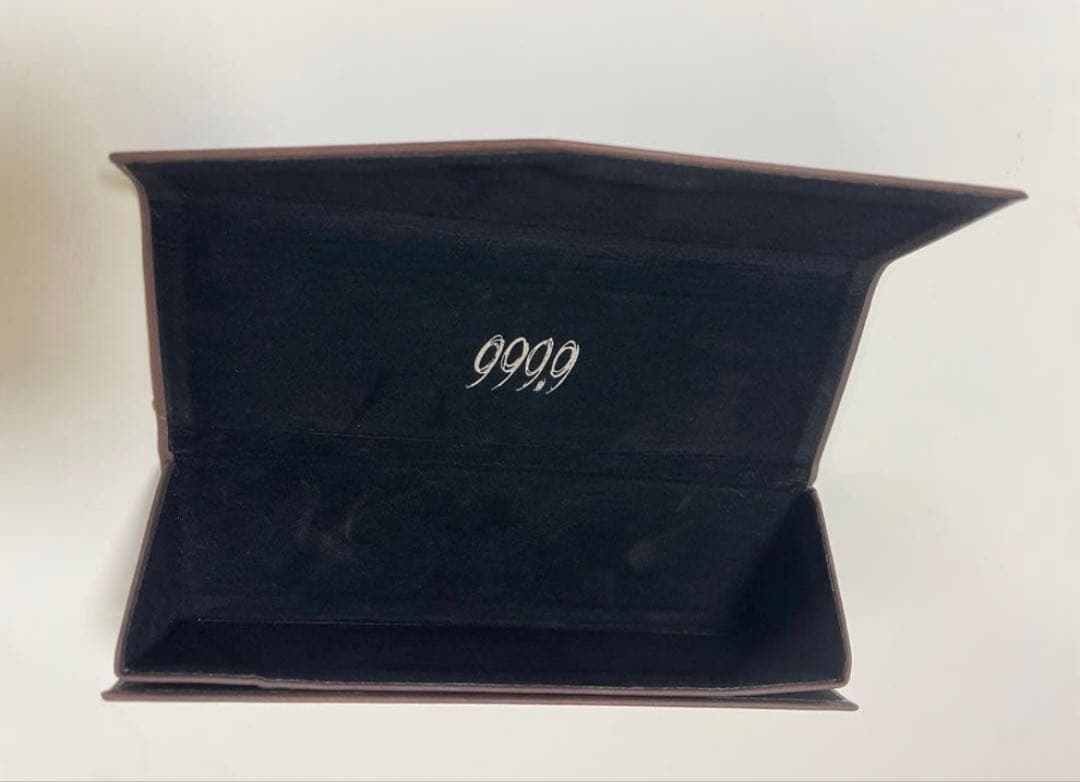 フォーナインズ 999.9 メガネ NPM-67ゴールド チタン　ケース付